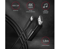 Axagon RVC-DPC, USB-C - DisplayPort kabel 1.8m, 4K/60Hz - 1353445 - zdjęcie 5